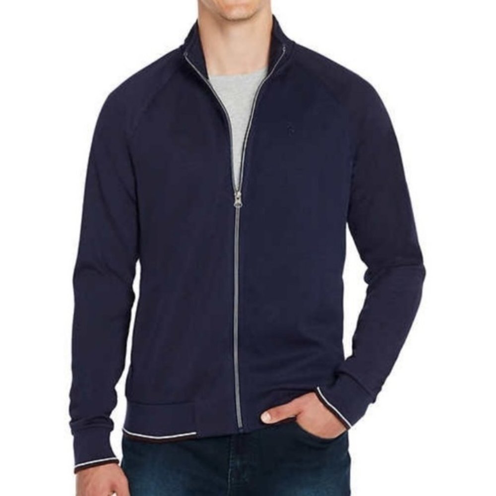 NWT Robert Graham Deluxe Knit Light Jacket Navy XXL